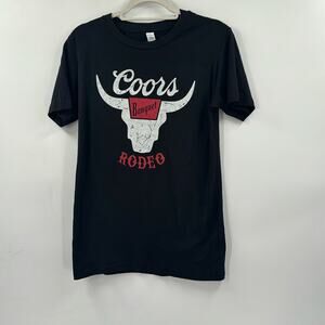 NWOT Coors banquet rodeo black and white graphic tee